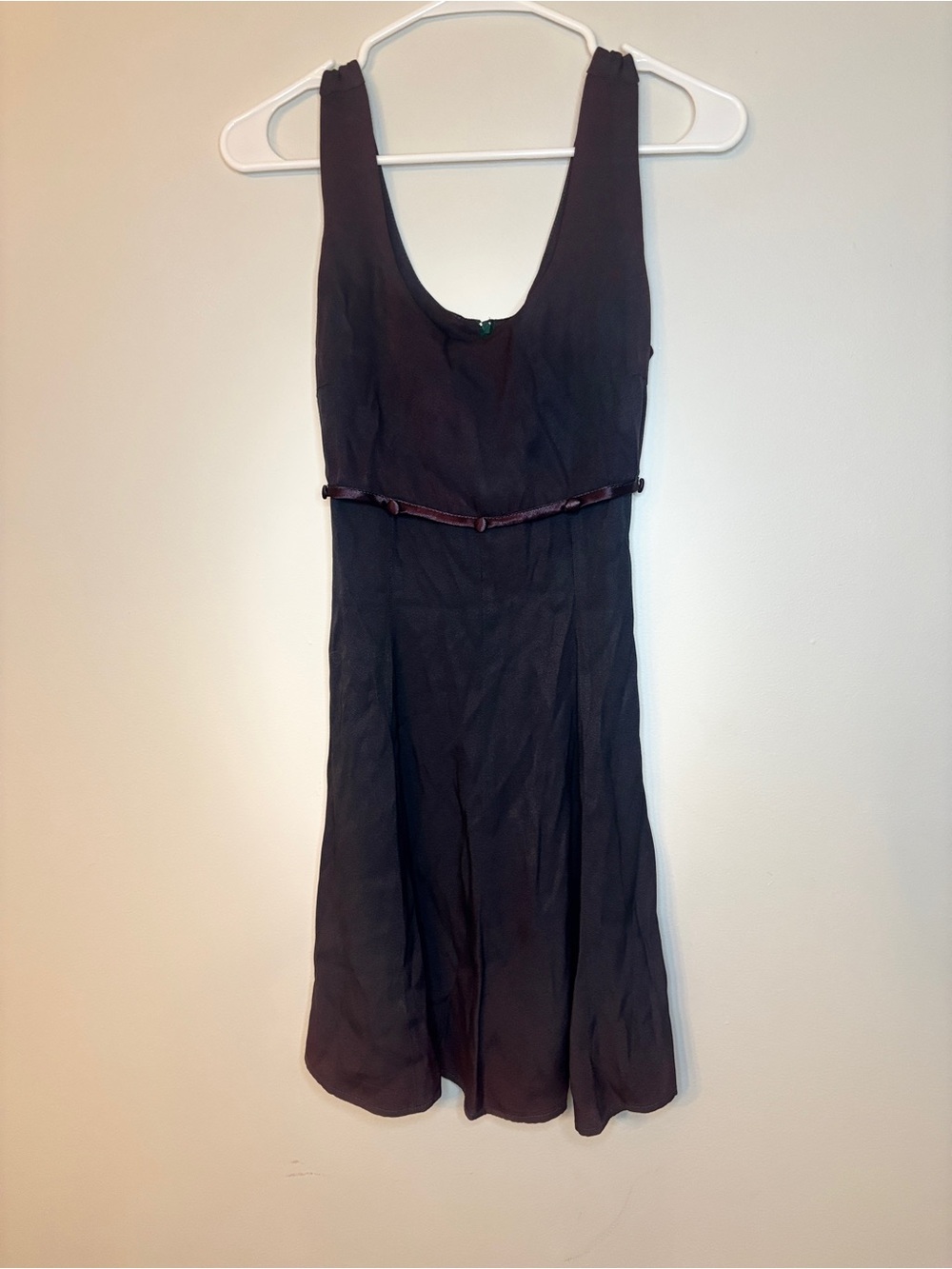 Just Choon Sleeveless Midi Dress in Plum with Scoop Neck